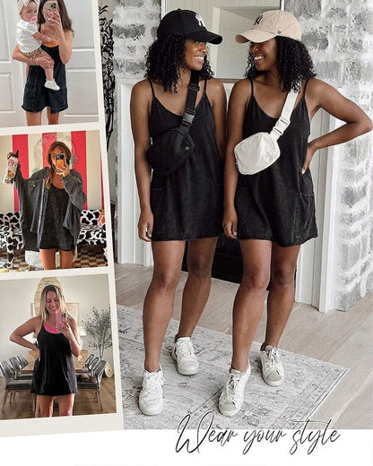 Athletic Lounge Romper Dress