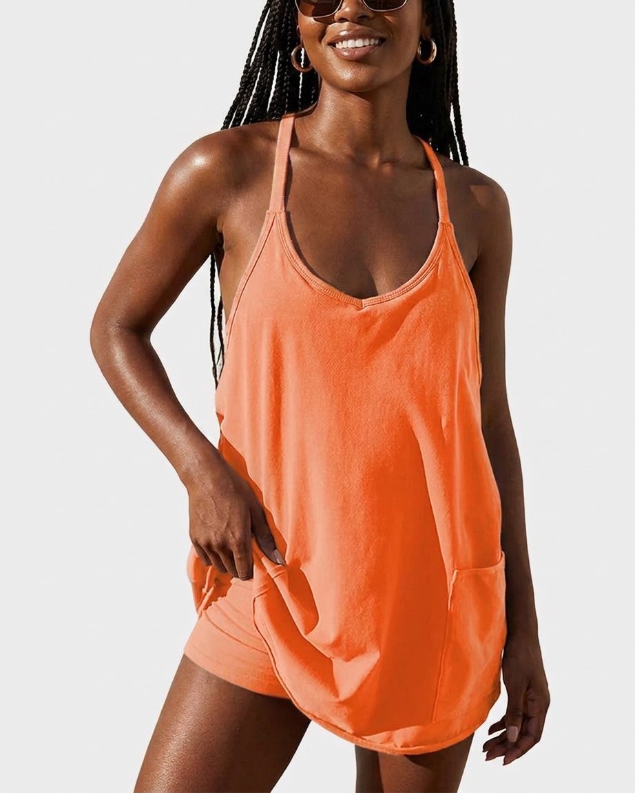 Athletic Lounge Romper Dress