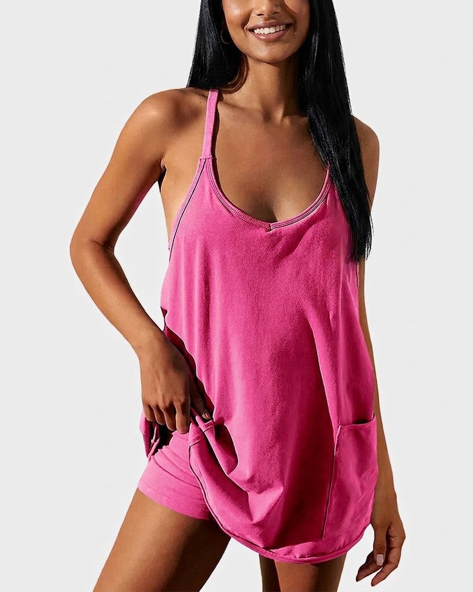 Athletic Lounge Romper Dress