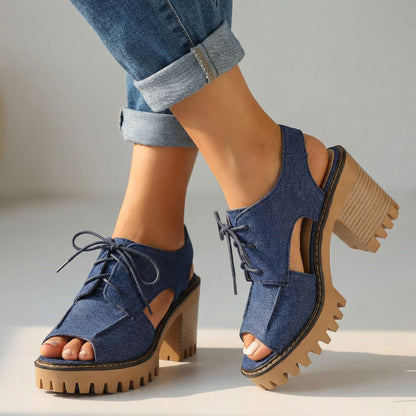 Larissa Lace-Up Heels