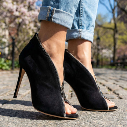 Serena Zipper Heels