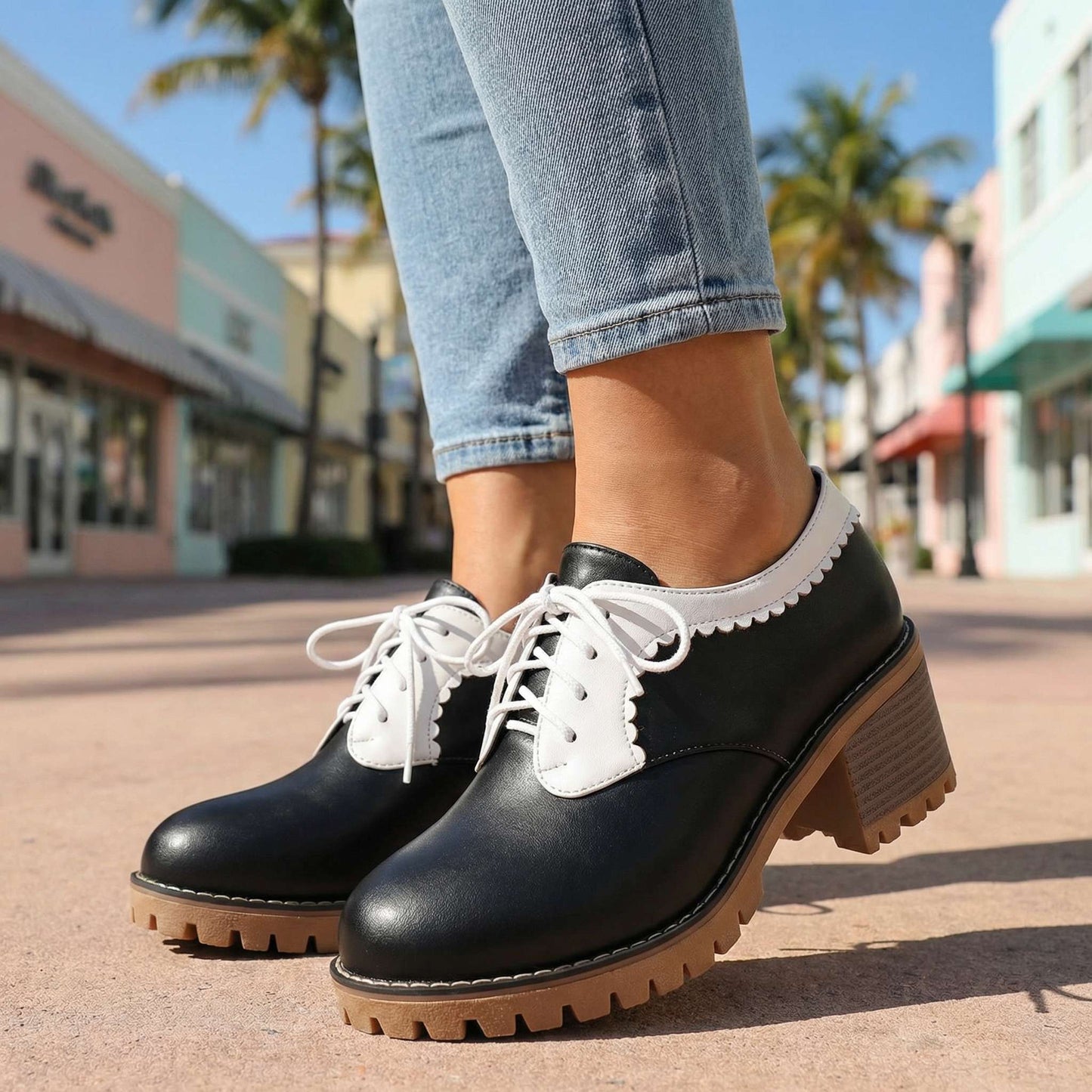 Ashley Lace-Up Heels