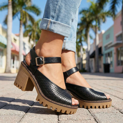 Larissa Chunky Sandal Heels