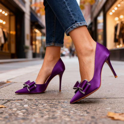 Natalia Stiletto Bow Heels