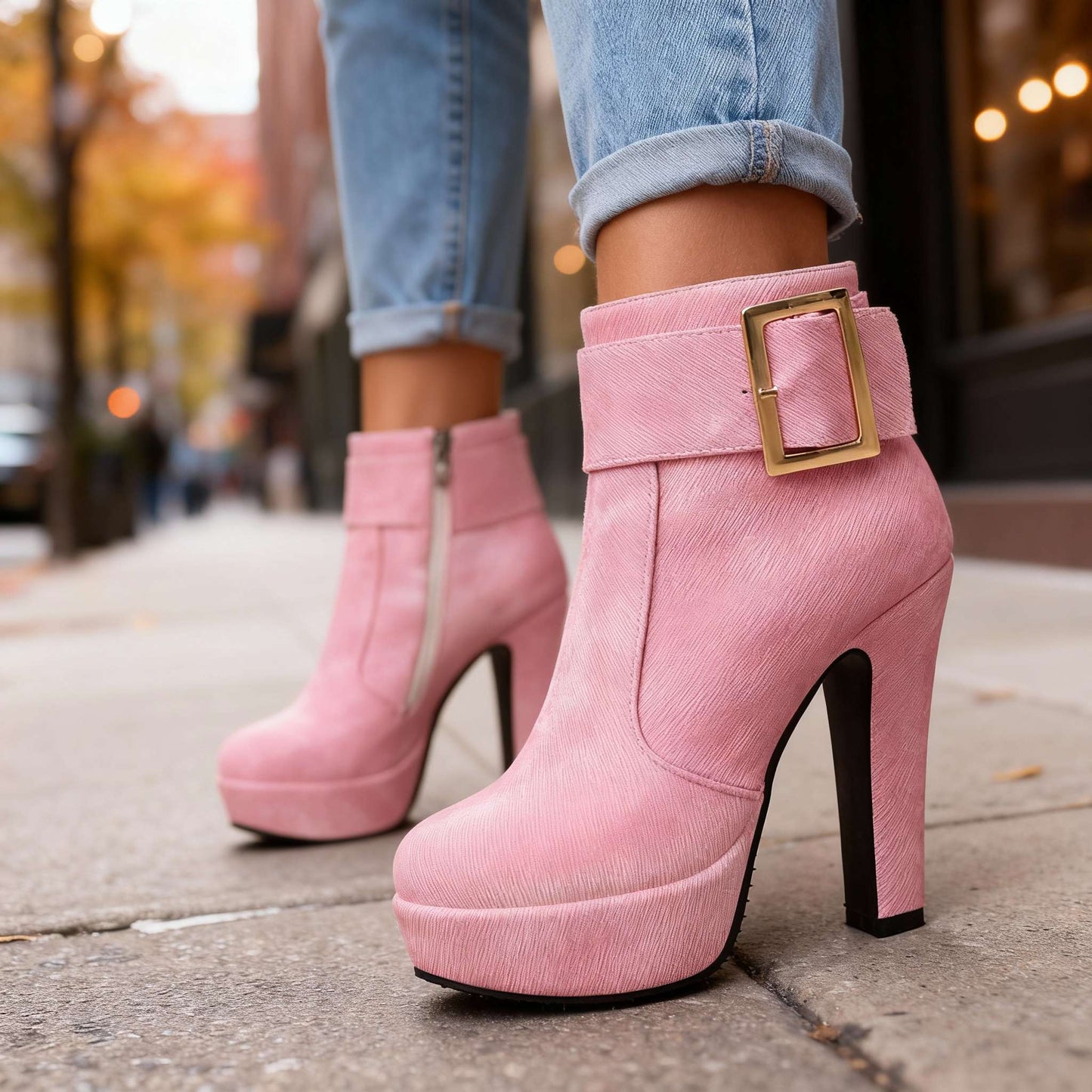 Estelle Buckle Heels