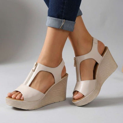 Evalyn Zipper Heels