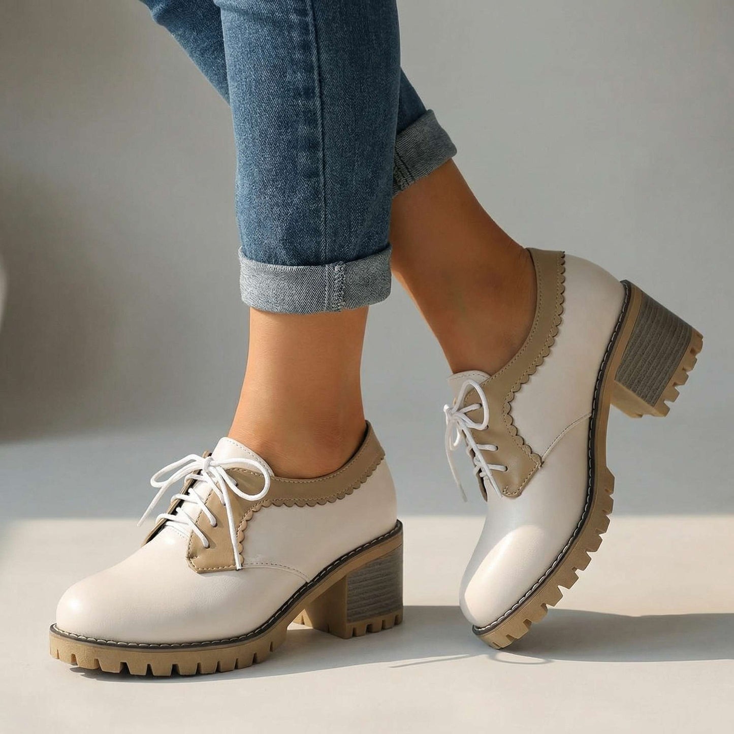 Ashley Lace-Up Heels