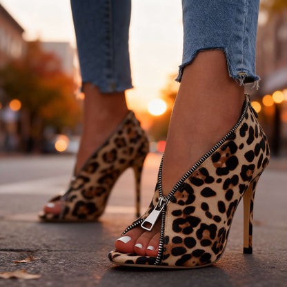 Serena Zipper Heels