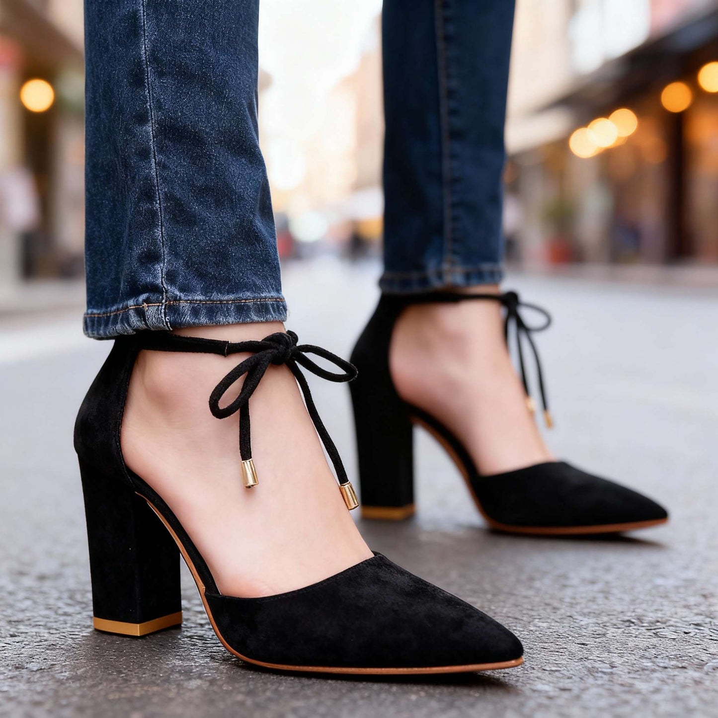 Noelle Velvet Heels