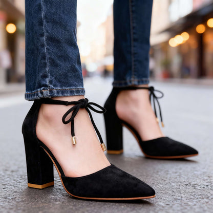 Noelle Velvet Heels