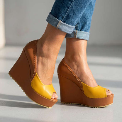 Lola Taylor Open Toe Wedges