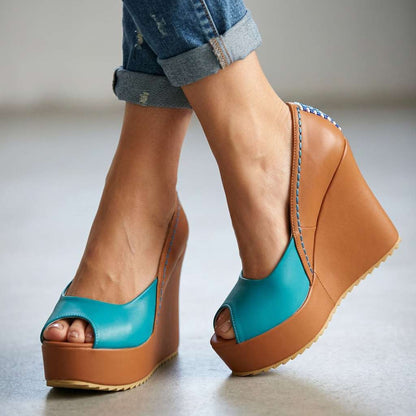 Lola Taylor Open Toe Wedges