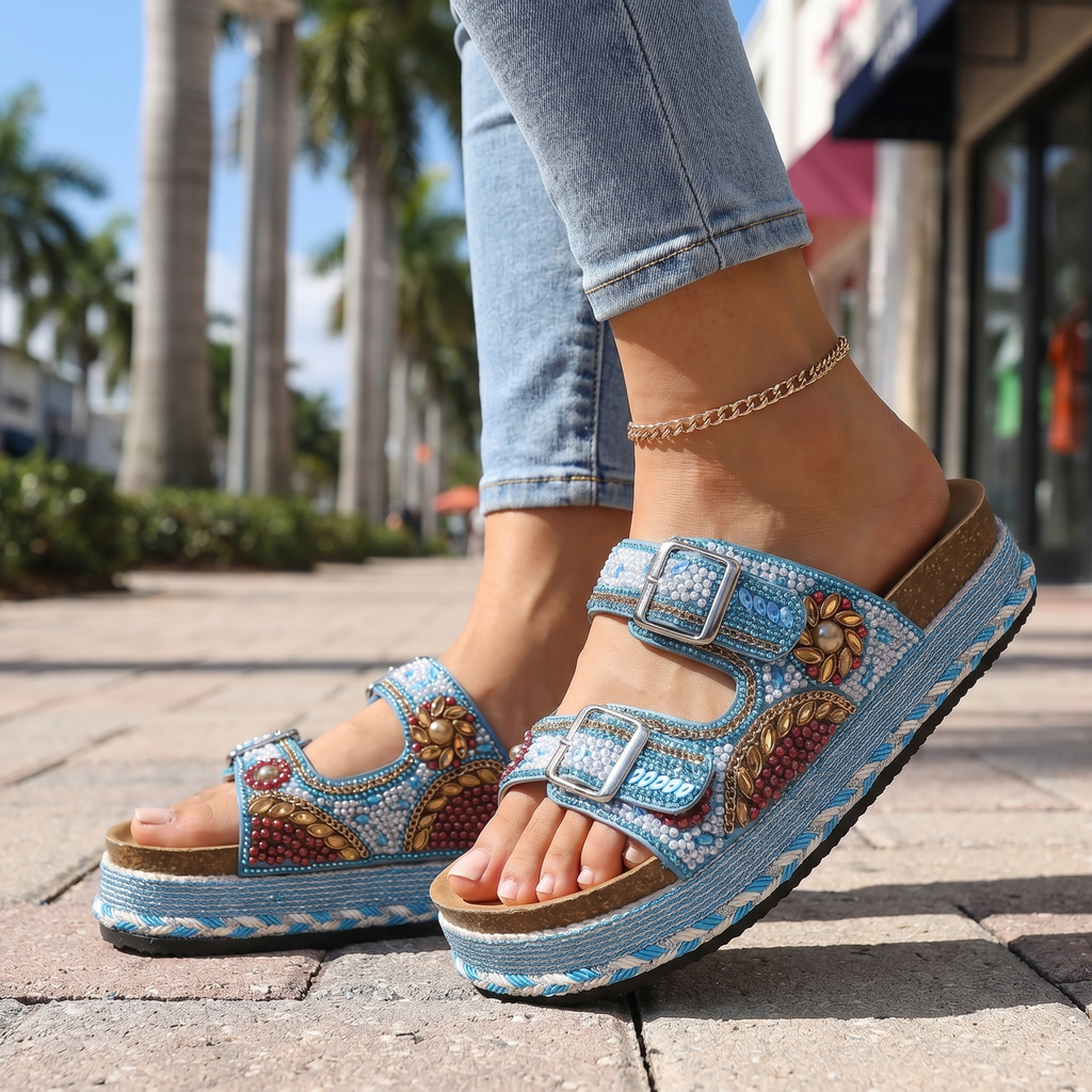 Sienna Rhodes Embellished Sandals