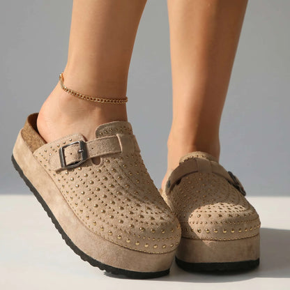 Helena Studded Platform Clogs