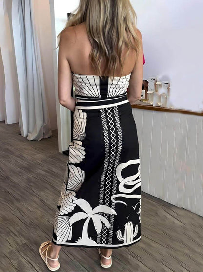 Floral Print Off-Shoulder Midi Dress