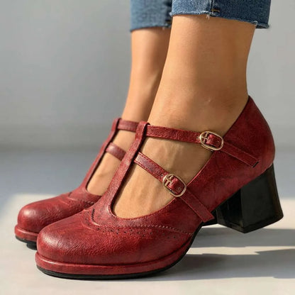Kaithlynn Double Strap Mary Jane Heels
