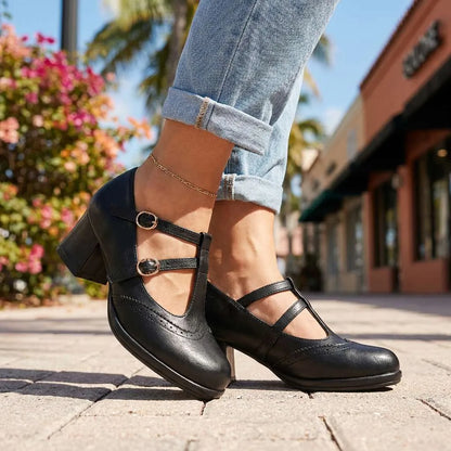 Kaithlynn Double Strap Mary Jane Heels