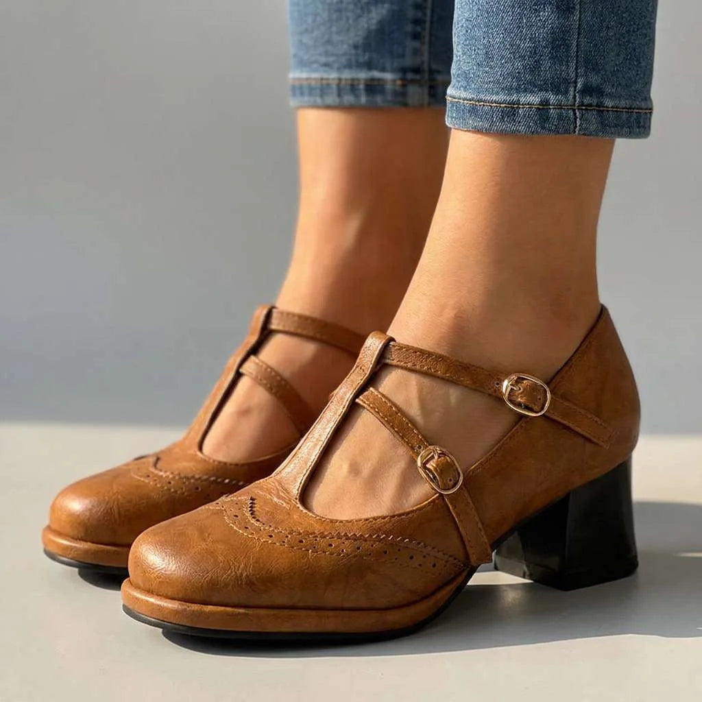 Kaithlynn Double Strap Mary Jane Heels