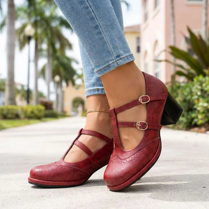 Kaithlynn Double Strap Mary Jane Heels
