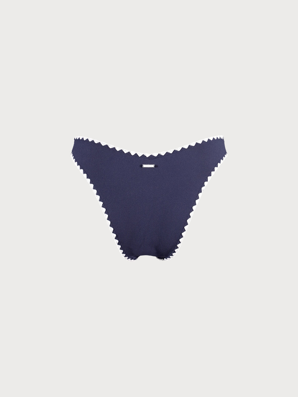 Navy Contrast Stitch Bikini Bottom