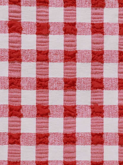 Red Gingham Underwire Bikini Top