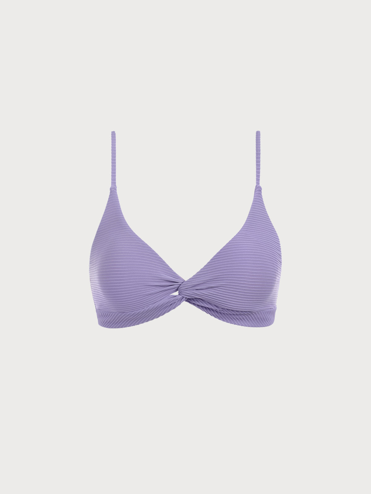 Purple Twist Backless Bikini Top