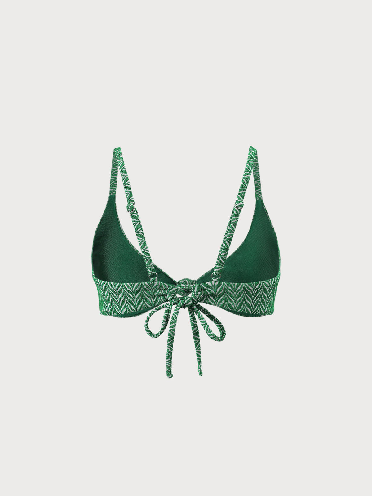 Reversible Geometric Textured Knot Bikini Top