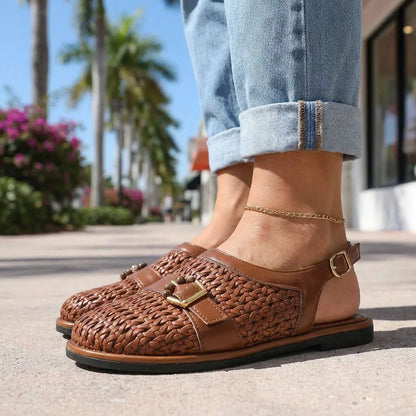 Riley Woven Slingback Flats