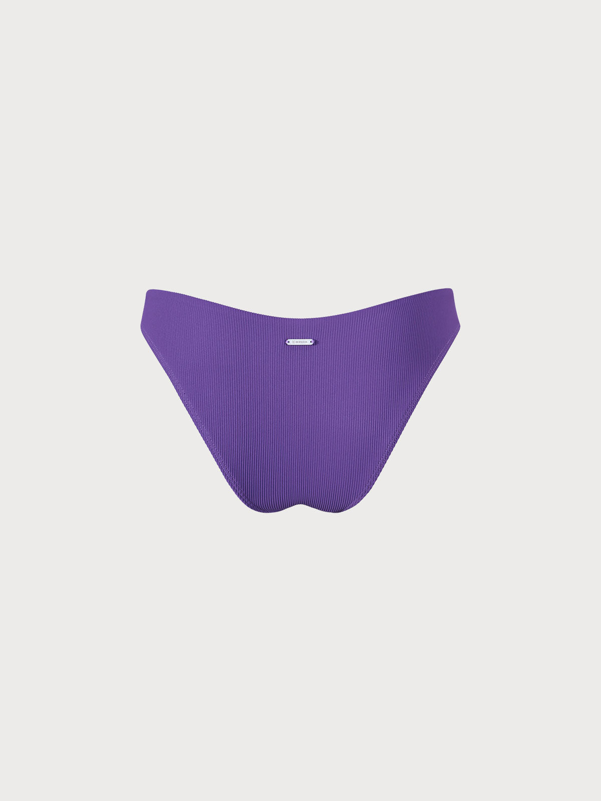 Purple Solid Low Waisted Bikini Bottom