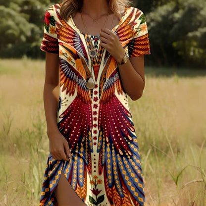 Floral Short Sleeve Dress