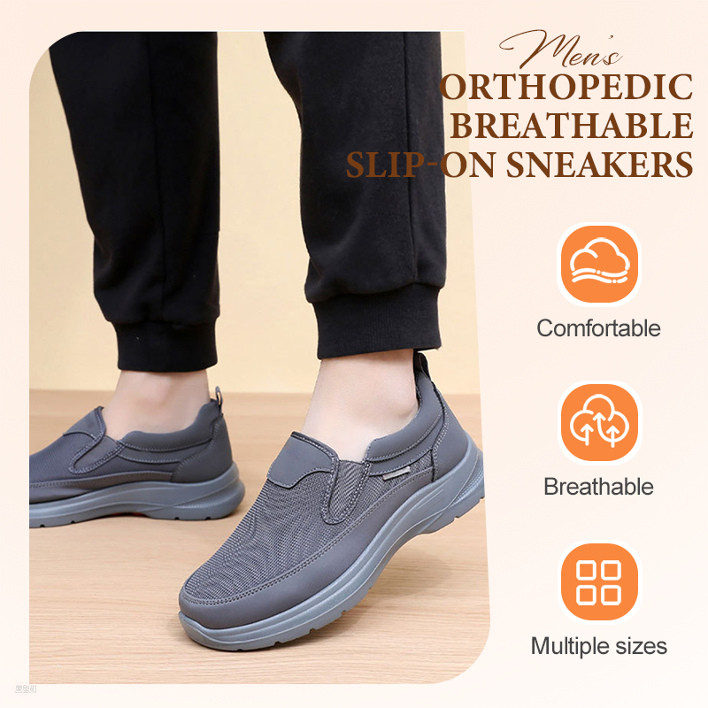 👞👟 Men’s Slip-On Walking Sneakers – Breathable, Non-Slip Comfort 👟