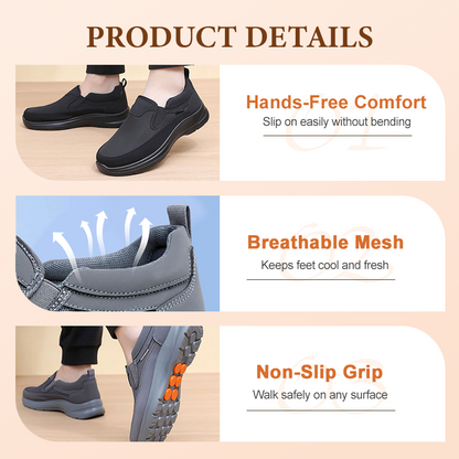👞👟 Men’s Slip-On Walking Sneakers – Breathable, Non-Slip Comfort 👟