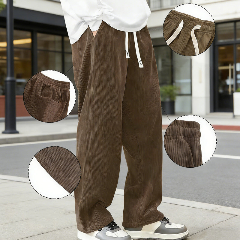 Men’s Loose Fit Drawstring Trousers
