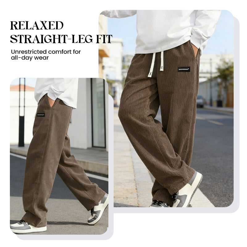 Men’s Loose Fit Drawstring Trousers