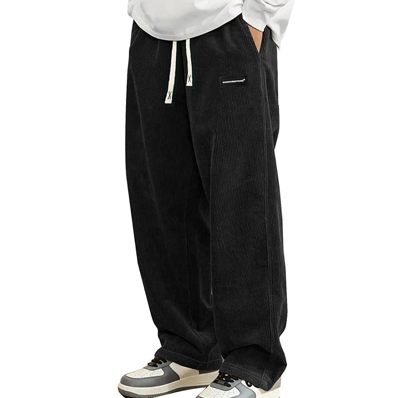 Men’s Loose Fit Drawstring Trousers