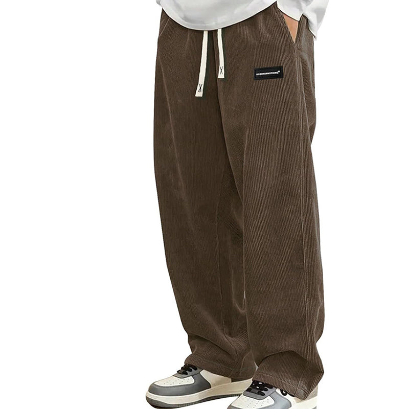 Men’s Loose Fit Drawstring Trousers