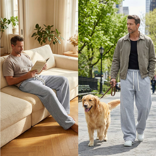 Men’s Relaxed Fit Pants – Drawstring, Comfortable & Versatile