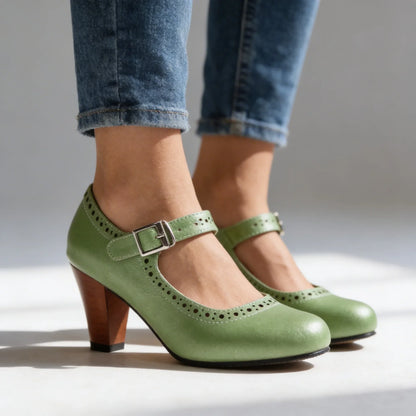 Stella Brogue Buckle Loafers