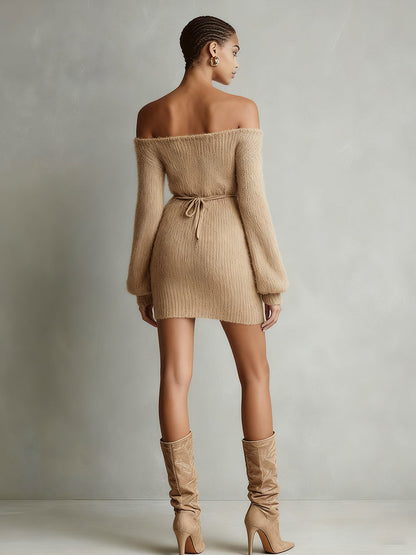 Half-High Collar Long Sleeve T-Shirt & Straight Pants Set