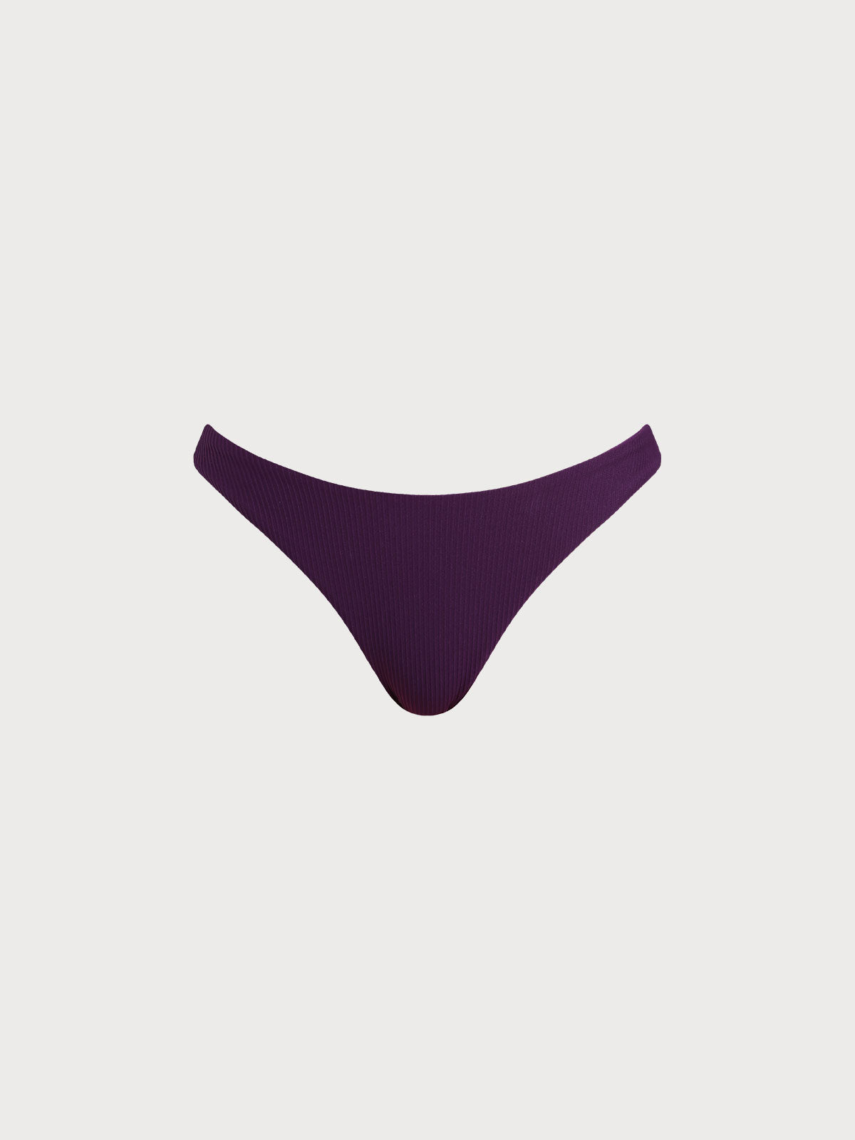 Dark Purple Natural Waisted Bikini Bottom