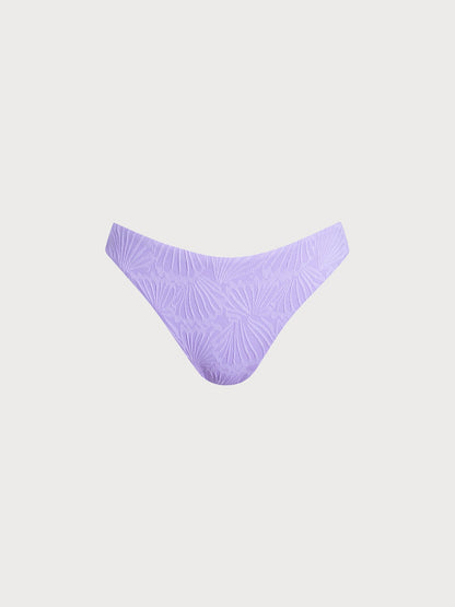 Purple Jacquard Bikini Bottom