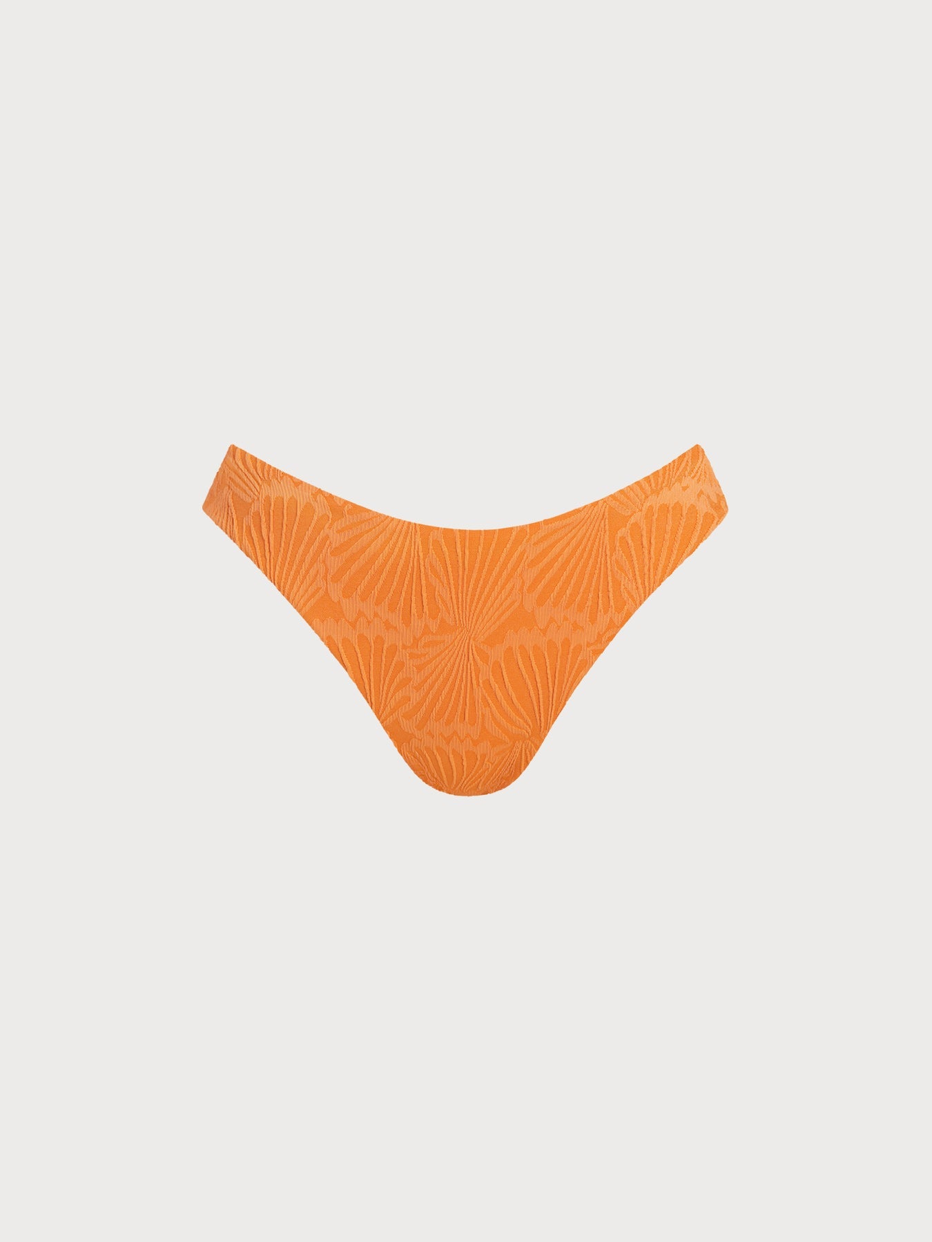 Orange Jacquard Bikini Bottom
