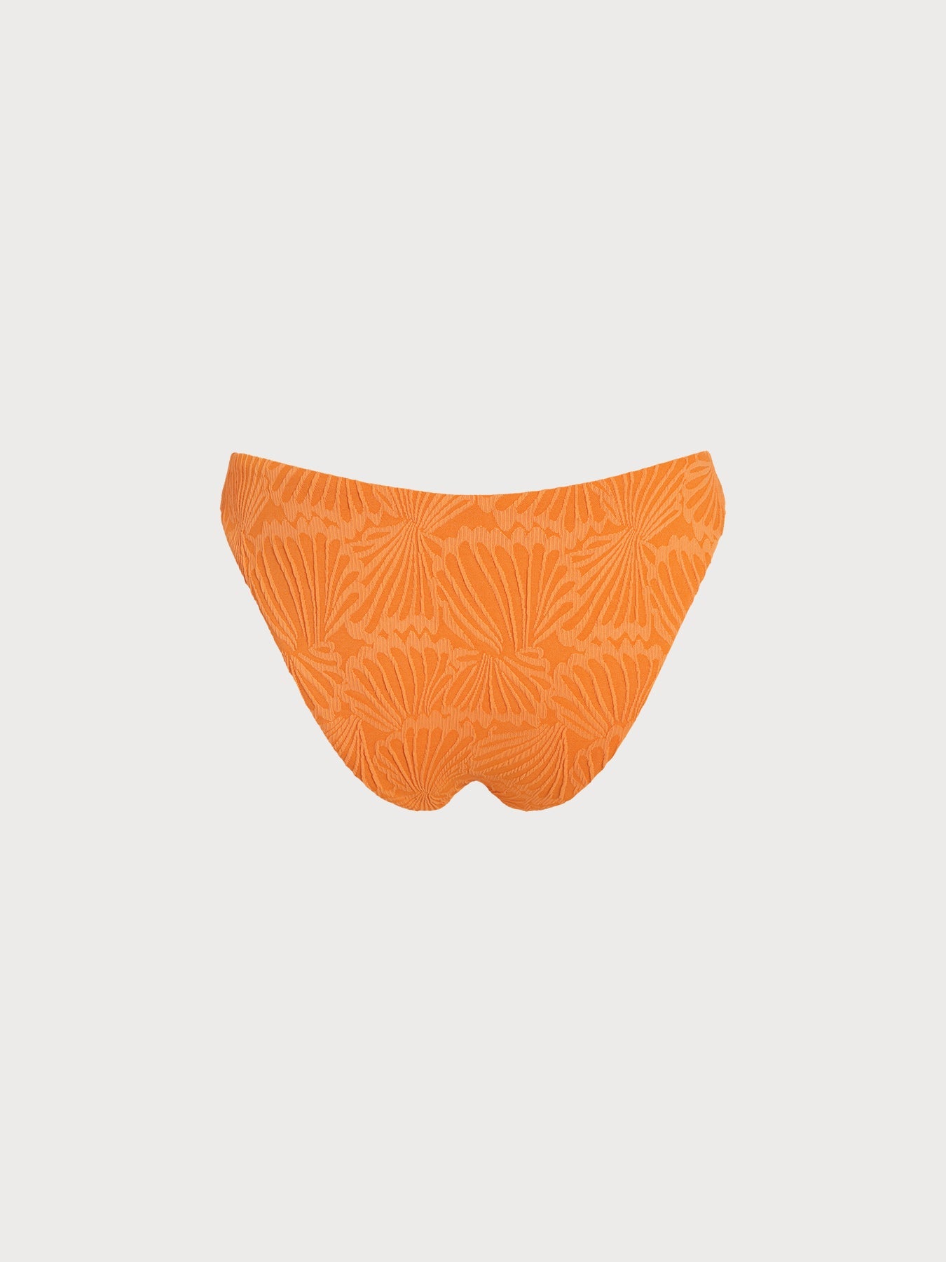 Orange Jacquard Bikini Bottom
