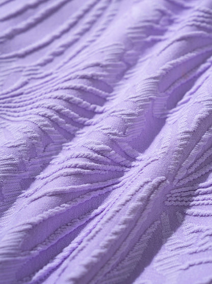 Purple Jacquard Bikini Bottom