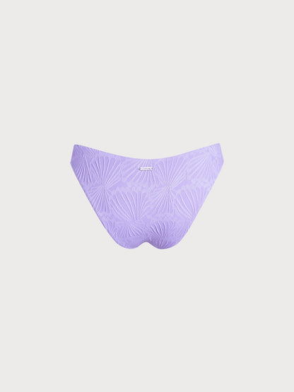 Purple Jacquard Bikini Bottom