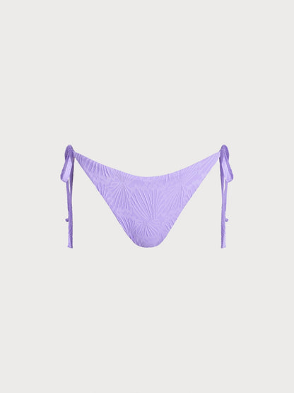 Lavender Jacquard Tie Bikini Bottom