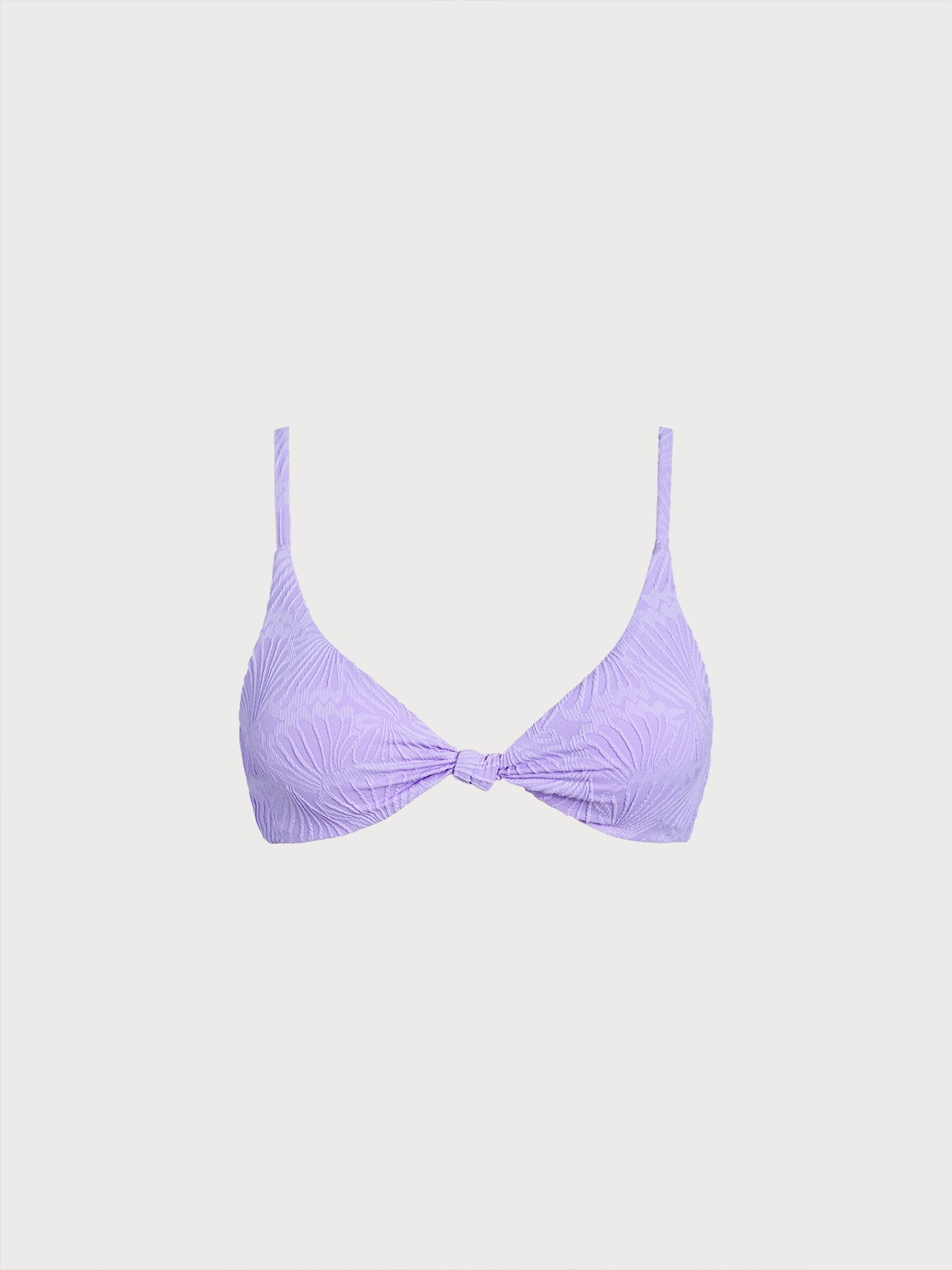 Purple Jacquard Bikini Top