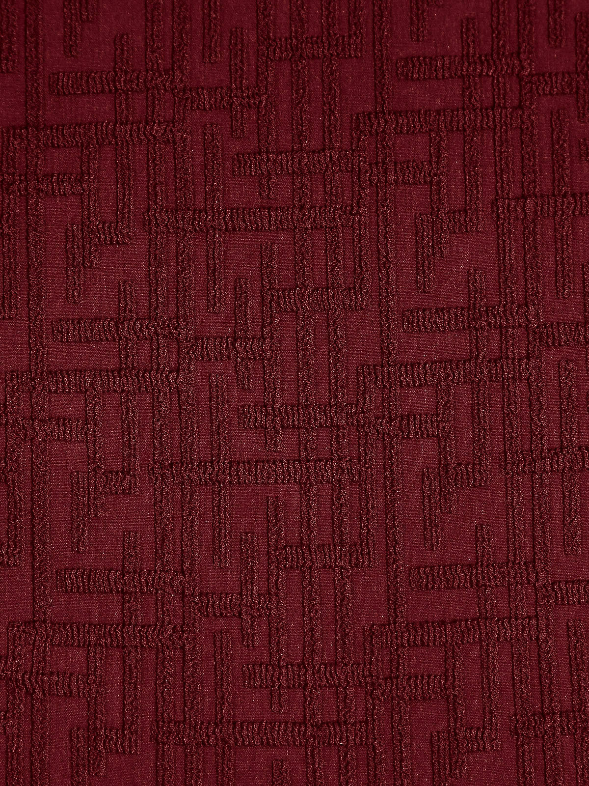 Wine Red Textured U-Ring Cross Back Bikini Top