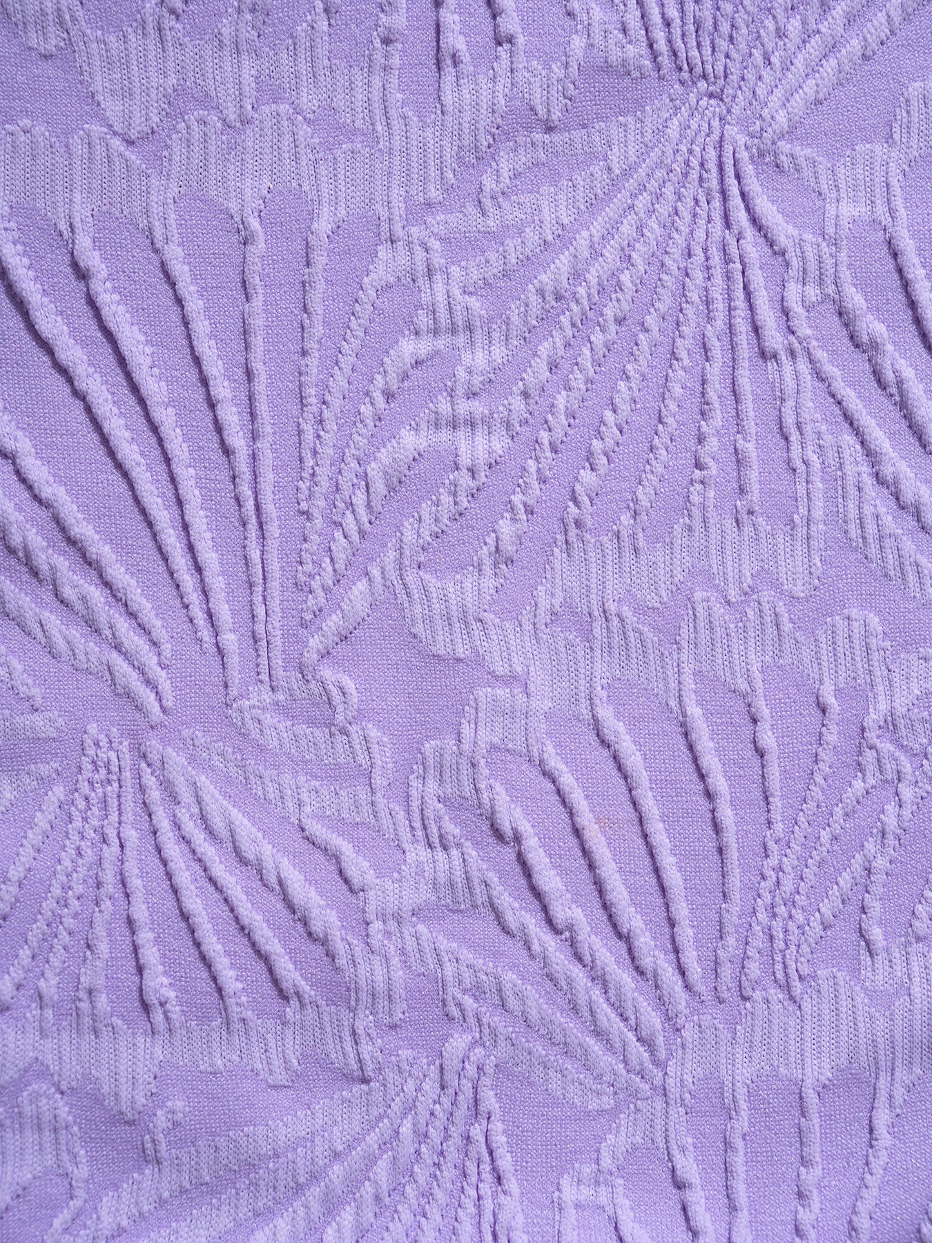 Purple Jacquard Bikini Top