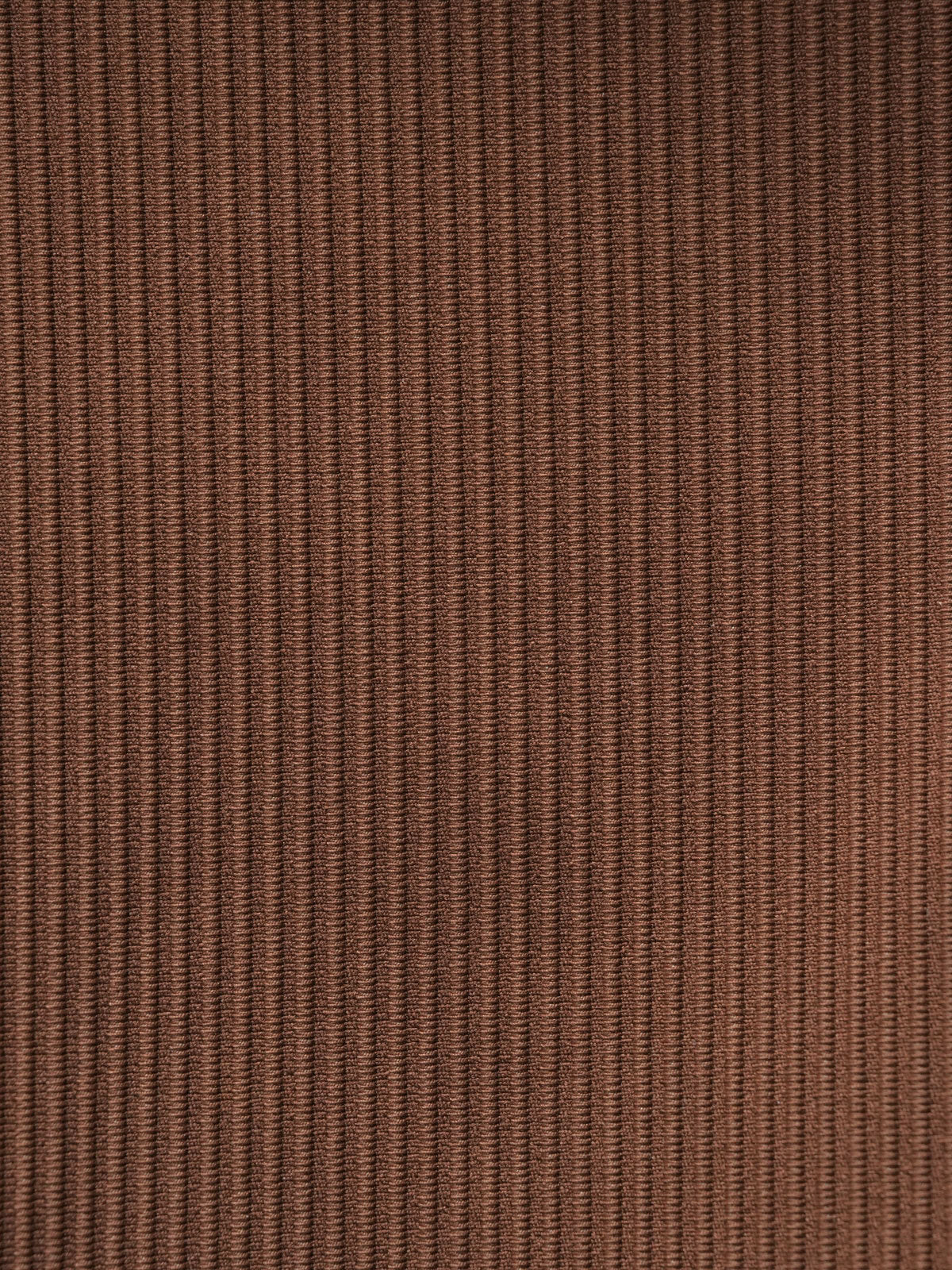 Brown Contrast Trim V-Cut Bikini Bottom